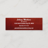 Barber Shop Skinny Visitekaartjes (Achterkant)