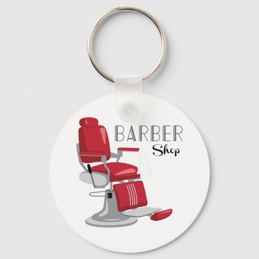 Barber Shop Sleutelhanger (Voorkant)