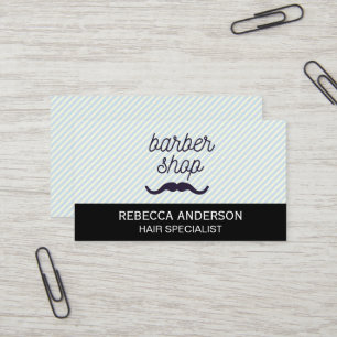 Barber Shop Snor Strepen Achtergrond Visitekaartje
