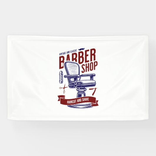 Barber Shop Spandoek (Horizontaal)