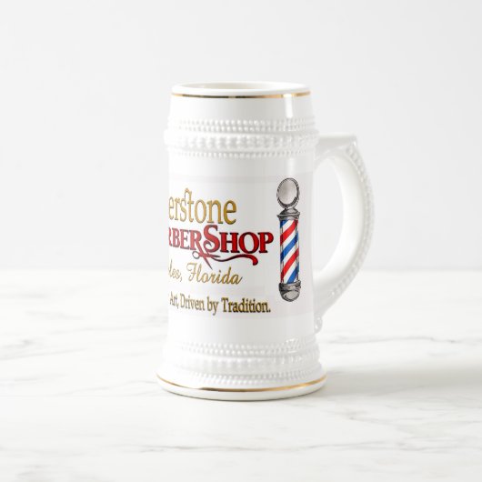 Barber Shop Stein Bierpul (Voorkant rechts)