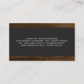 Barber Shop Stylist Tools | Hout Visitekaartje (Achterkant)