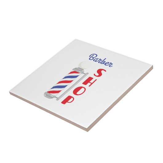 Barber Shop Tegeltje (Zijkant)