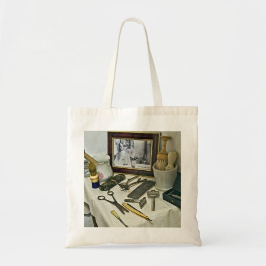 Barber Shop Tote Bag (Voorkant)