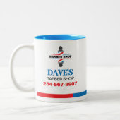 Barber Shop Tweekleurige Koffiemok (Links)