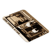 Barber Shop Vintage Retro Americana Magneet (Rechterzijde)