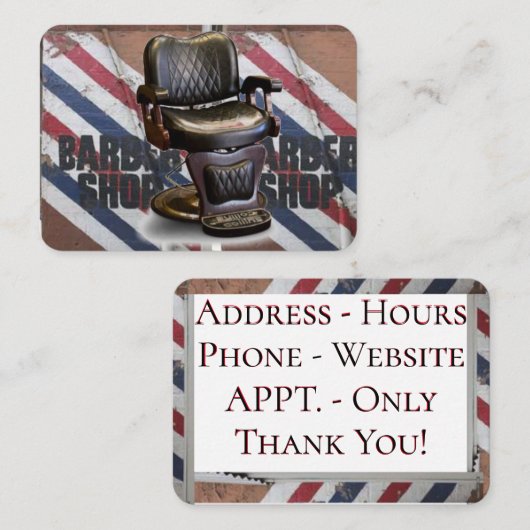 Barber Shop Visitekaartje (Voorkant / Achterkant)