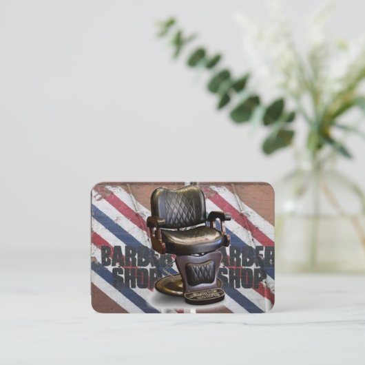 Barber Shop Visitekaartje (Staand voorkant)