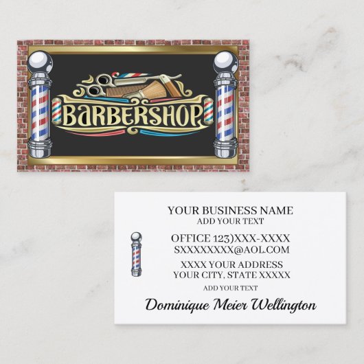 Barber Shop Visitekaartje (Voorkant / Achterkant)