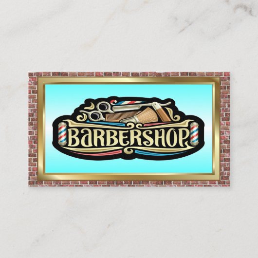 Barber Shop Visitekaartje (Voorkant)