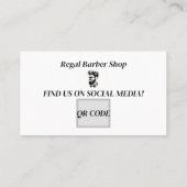 Barber Shop Visitekaartje / Barber Shop Loyaliteit (Achterkant)