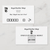 Barber Shop Visitekaartje / Barber Shop Loyaliteit (Voorkant / Achterkant)
