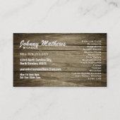 Barber Shop-Visitekaartjes Visitekaartje (Achterkant)