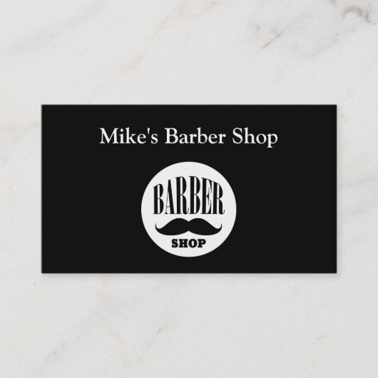 Barber Shop-Visitekaartjes Visitekaartje (Voorkant)