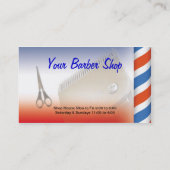 Barber Shop-Visitekaartjes Visitekaartje (Achterkant)