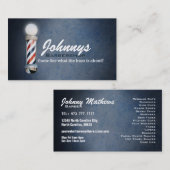 Barber Shop-Visitekaartjes Visitekaartje (Voorkant / Achterkant)