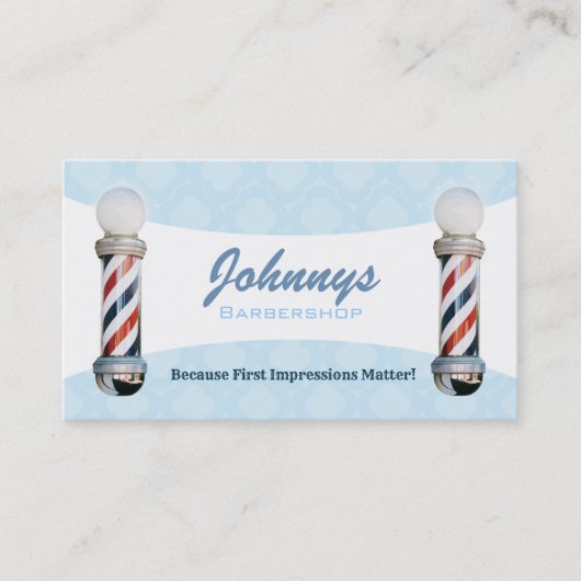 Barber Shop-Visitekaartjes Visitekaartje (Voorkant)