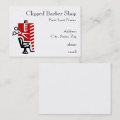 Barber Shop-Visitekaartjes Visitekaartje (Voorkant / Achterkant)