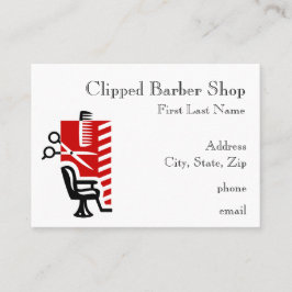 Barber Shop-Visitekaartjes Visitekaartje
