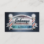 Barber Shop-Visitekaartjes Visitekaartje (Voorkant)