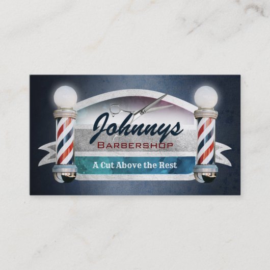 Barber Shop-Visitekaartjes Visitekaartje (Voorkant)