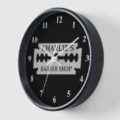 Barber shop wandklok met scheermesontwerp (Hoek)