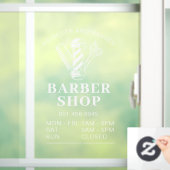 Barber Shop Winkel Openingstijden Raamsticker (Huis)