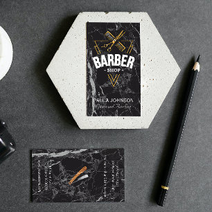 Barber Shop Zwarte Visitekaartje