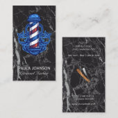 Barber Shop | Zwarte Visitekaartje (Voorkant / Achterkant)