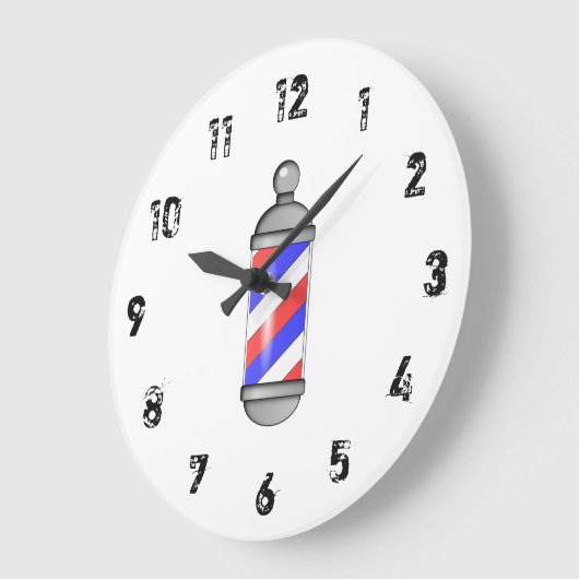 Barber Sign Large Clock Grote Klok (Hoek)