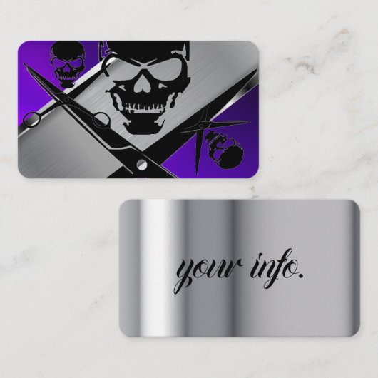 barber-Sjabloon Visitekaartje (Voorkant / Achterkant)