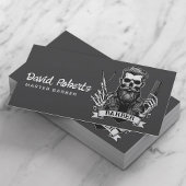 Barber Skull Barbershop Stijlvol Haar Stylist Visitekaartje