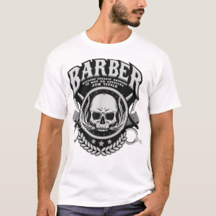 Barber Skull Freaking Geweldige Job Haarstylist Gi T-shirt