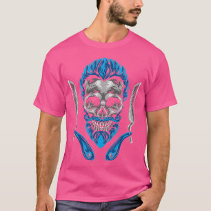 Barber Skull Hairdresser T-shirt