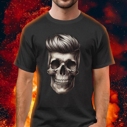 Barber Skull Mode Man Haarstijl Barber Shop T-shirt