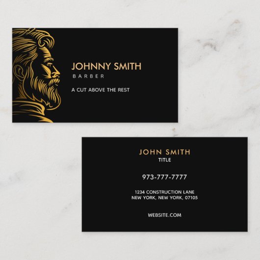 Barber Slogans Visitekaartje (Voorkant / Achterkant)