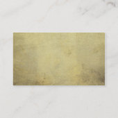 Barber snor goud zwart professional visitekaartje (Achterkant)