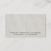 Barber snor icoon visitekaartje (Achterkant)