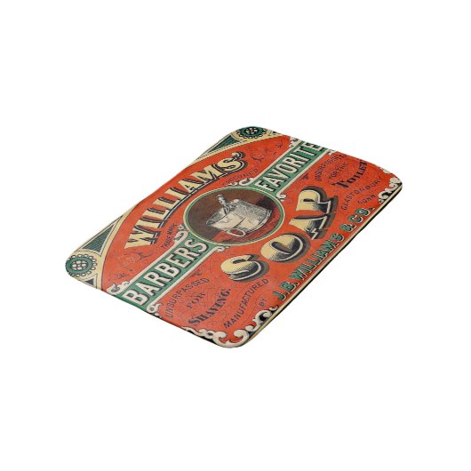 Barber Soap Small Bath Mat (Gekanteld)