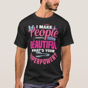 Barber Stoel Beauful Hairdresser Scissors Barber T-shirt