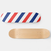 Barber Stripes Persoonlijk Skateboard (Horizontaal)