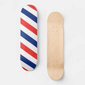 Barber Stripes Persoonlijk Skateboard (Voorkant)