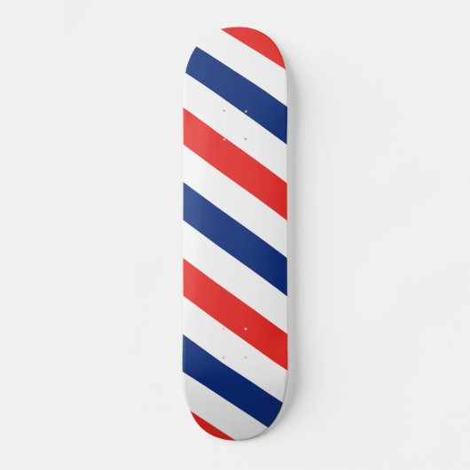 Barber Stripes Persoonlijk Skateboard (Voorkant)