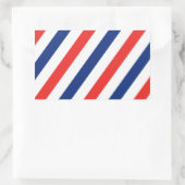 Barber Stripes Rechthoekige Sticker (Tas)