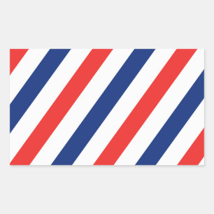 Barber Stripes Rechthoekige Sticker