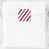 Barber Stripes Vierkante Sticker (Tas)