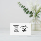 Barber Stylist Scissors Barber Shop Visitekaartje (Staand voorkant)