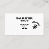 Barber Stylist Scissors Barber Shop Visitekaartje (Achterkant)