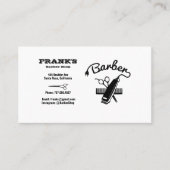 Barber Stylist Scissors Barber Shop Visitekaartje (Voorkant)