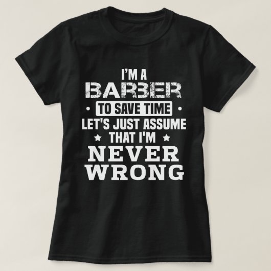 Barber T-shirt (Design voorkant)